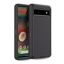 Heavy Duty Case for Google Pixel 6 (BLACK) (Only Ground Shipping)