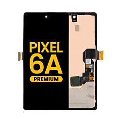 OLED Assembly with Frame for Google Pixel 6A (With Fingerprint Sensor) (Premium)