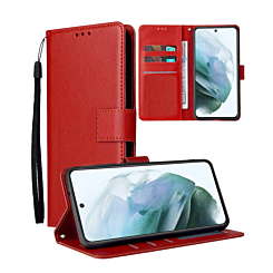 Leather Wallet Case with Card Slot - RED for Google Pixel 9A (Only Ground Shipping)