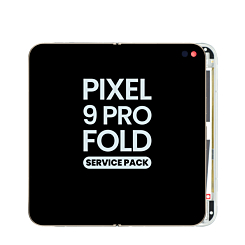 Inner OLED Assembly with Frame or Google Pixel 9 Pro Fold (PORCELAIN) (Service Pack)