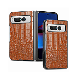 Google Pixel Fold Leather Case - BROWN (Only Ground Shipping)