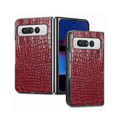 Google Pixel Fold Leather Case - RED (Only Ground Shipping)