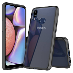 Galaxy A10S Hybrid Case with Air Cushion Technology - BLACK (Only Ground Shipping)