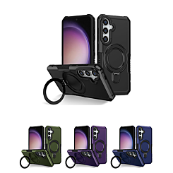 Hard PC Shockproof Case w /Ring Holder for Galaxy S21FE (Only Ground Shipping)