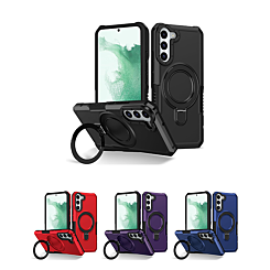 Hard PC Shockproof Case w /Ring Holder for Galaxy S23 (Only Ground Shipping)