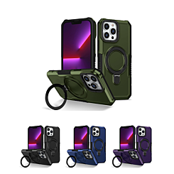 Hard PC Shockproof Case w /Ring Holder for iPhone 12 / 12 Pro (Only Ground Shipping)