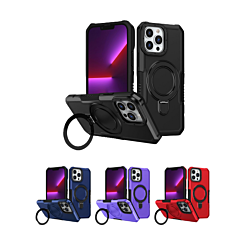 Hard PC Shockproof Case w /Ring Holder for iPhone 12 Pro Max (Only Ground Shipping)