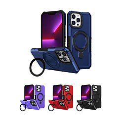 Hard PC Shockproof Case w /Ring Holder for iPhone 13 Pro Max (Only Ground Shipping)