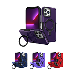 Hard PC Shockproof Case w /Ring Holder for iPhone 14 Pro Max (Only Ground Shipping)