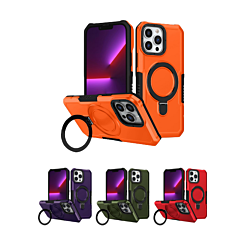 Hard PC Shockproof Case w /Ring Holder for iPhone 15 Pro (Only Ground Shipping)