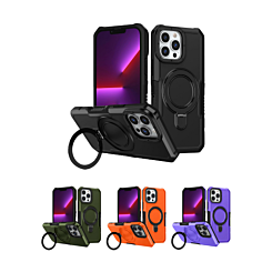 Hard PC Shockproof Case w /Ring Holder for iPhone 16 Pro Max (Only Ground Shipping)