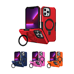 Hard PC Shockproof Case w /Ring Holder for iPhone 16 Pro (Only Ground Shipping)