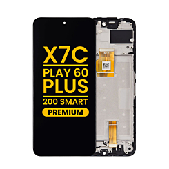 LCD Assembly with Frame for Honor X7c / PIay 60 Plus / 200 Smart (BLACK) (Premium)