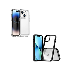 Hybrid Case with Air Cushion Technology for iPhone 15 (Only Ground Shipping)
