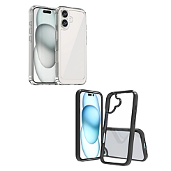 Hybrid Case with Air Cushion Technology for iPhone 16 Plus (Only Ground Shipping)
