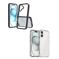 Hybrid Case with Air Cushion Technology for iPhone 16 (Only Ground Shipping)
