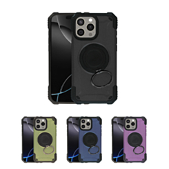 Hybrid Tuff Case with Magnetic Kickstand for iPhone 15 Pro Max (Only Ground Shipping)