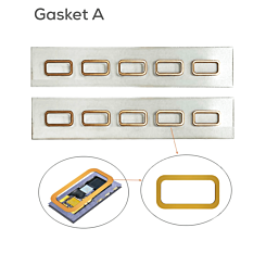 i2C Optical Mirror Original Rubber Replacement Gasket with Adhesive (5 Pcs Type A) (Not Returnable)
