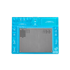 Insulated High Temperature 330mm X 198mm Aluminum Alloy for Microscope / Blue (Only Ground Shipping) (Not Returnable)