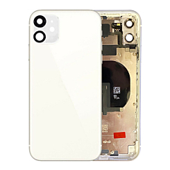 Shop the Back Housing Frame with small components pre-installed for iPhone 11, no logo, in white.








