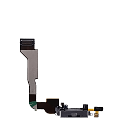 Charging Port Flex Cable for iPhone 4 CDMA (BLACK) (Premium)