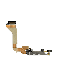 Charging Port Flex Cable for iPhone 4 GSM (WHITE) (Premium)