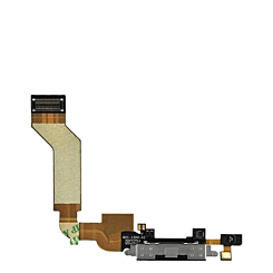 Charging Port Flex Cable for iPhone 4S (BLACK) (Premium)