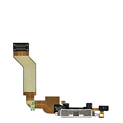 Charging Port Flex Cable for iPhone 4S (WHITE) (Premium)