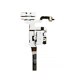 Headphone Audio Jack & Volume Button for iPhone 4S (WHITE)