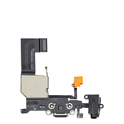 Charging Port Flex Cable for iPhone 5C (BLACK) (Premium)