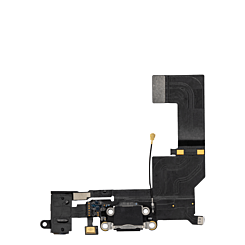 Charging Port Flex Cable for iPhone 5S (BLACK) (Premium)