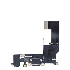 Charging Port Flex Cable for iPhone 5SE (BLACK) (Premium)