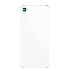 Stock up on the white back glass with camera lens for iPhone 8 and SE 2020 – no logo.