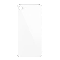 Grab the wholesale deals on the white back glass with a bigger camera hole for iPhone 8 and SE 2020 – no logo.