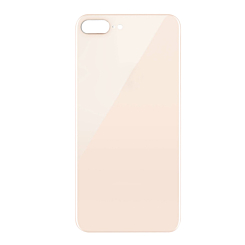 Back Glass with Bigger Camera Hole for iPhone 8 Plus (NO LOGO) (GOLD)