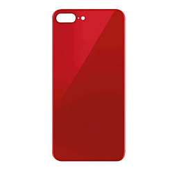 Back Glass with Bigger Camera Hole for iPhone 8 Plus (NO LOGO) (RED)