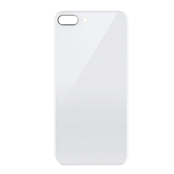 Back Glass with Bigger Camera Hole for iPhone 8 Plus (NO LOGO) (SILVER)