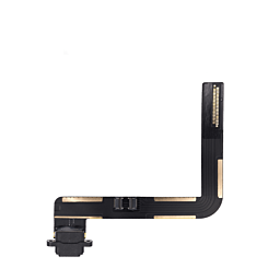 Charging Port Flex Cable for iPad 6 (2018) / iPad 5 (2017) / Air 1 (Soldering Required) (BLACK) (Premium)