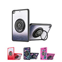 Hard PC Rear / Soft TPU Colorful Border Case with I-ring Holder for iPad 10.2" (7th / 8th / 9th) / Air 3 / Pro 10.5 (Only Ground Shipping)