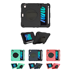 Hand Adjustable Heavy Duty Case with Shoulder Strap for iPad Mini 6 / 7 (A17 Pro) (Only Ground Shipping)