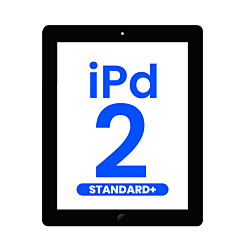 Standard+ iPad 2 Digitizer Assembly w / Home Button (BLACK)