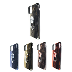 iPhone 11 Pro Max Glossy Mirror TPU with Magnetic Ring Case
