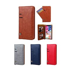 iPhone 11 Pro Max Luxury Leather Wallet Case with Credit Card Slot
