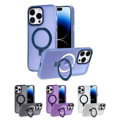 iPhone 12 / 12 Pro Carbon Wireless Charging Case with Ring Stand