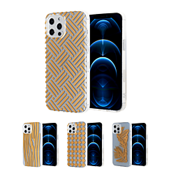 iPhone 12 / 12 Pro Dual Layer Gold Design Printed Case