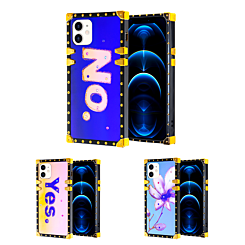 iPhone 12 / 12 Pro Square Case with Blue Light Design