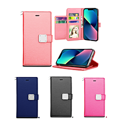 iPhone 12 Mini Elegant Leather Wallet Case