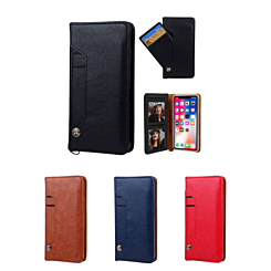 iPhone 12 Mini Luxury Leather Wallet Case with Credit Card Slot