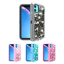 iPhone 12 Mini Protective Glitter Liquid Bumper Case