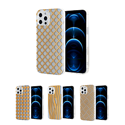 iPhone 12 Pro Max Dual Layer Gold Design Printed Case